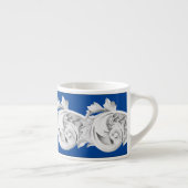 エスプレッソマグカップ上の大理石テンドリル エスプレッソカップ (右)