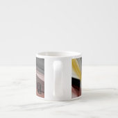 エスプレッソマグ抽象芸術アート白黒パウダー エスプレッソカップ (裏面)