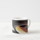 エスプレッソマグ抽象芸術アート白黒パウダー エスプレッソカップ (正面右)