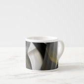エスプレッソマグ抽象芸術アート白黒金ゴールド エスプレッソカップ (正面右)