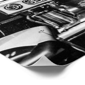 エスプレッソマシンがあるカフェの風景 ポスター (角)