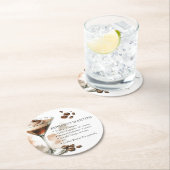 エスプレッソマティーニのレシピ ラウンドペーパーコースター (インサイチュ)