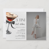 エスプレッソマティーニ ちょっと年をとった誕生日の写真 招待状 (正面)