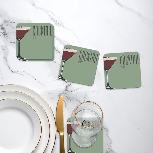 エスプレッソマティーニ カクテルパーティー ペーパーコースター