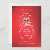 エスプレッソマティーニ クリスマスディナーパーティー招待状 招待状 (正面)