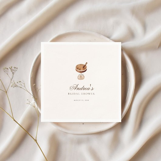 エスプレッソマティーニ コーヒーテーマ ブライダルシャワーパーティー スタンダードカクテルナプキン