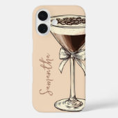 エスプレッソマティーニ コーヒー好きのための特別なブラウン Case-Mate iPhoneケース (裏面)
