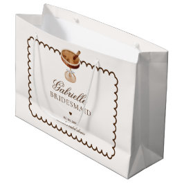 エスプレッソマティーニ コーヒー ブライズメイド 感謝 ラージペーパーバッグ