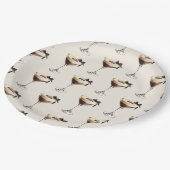 エスプレッソマティーニ ブラックボウ ブライダルシャワー ペーパープレート (アングル)