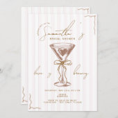 エスプレッソマティーニ モカ ムース ブライダルシャワー 招待状 (正面/裏面)