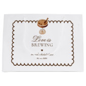 エスプレッソマティーニ ラブ イズ ブリューピング  ブライズシャワー ラージペーパーバッグ (正面)