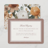 エスプレッソマティーニ ラブ ブリーディング ブライダル レジストリー エンクロージャーカード (正面/裏面)