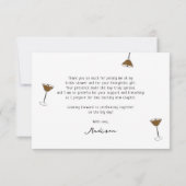 エスプレッソマティーニ 手描き ブライダルシャワー サンキューカード (裏面)