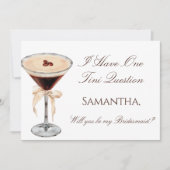 エスプレッソマティーニ 花嫁の伴娘 提案カード 招待状 (正面)