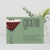 エスプレッソマルティニカクテルパーティの招待状 招待状 (スタンド正面)