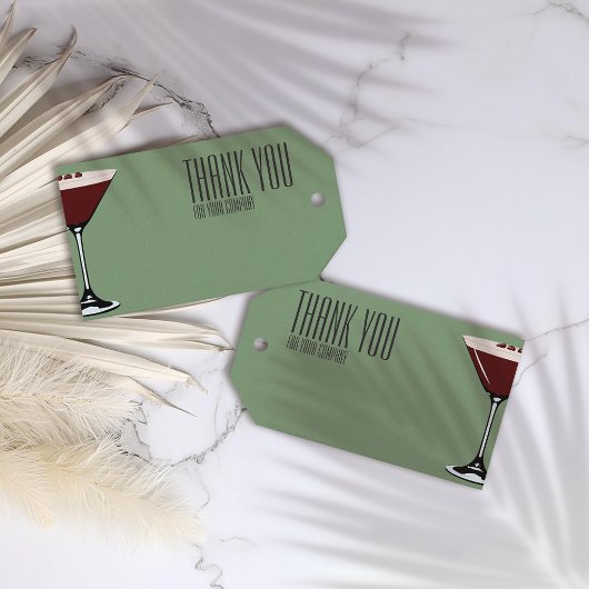 エスプレッソマルティニカクテルパーティーパビリオンラベル ギフトタグ