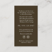 エスプレッソマルティニカクテルプロフェッショナルバーテンダー 名刺 (裏面)