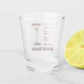 エスプレッソマルティニカクテルレシピアート ショットグラス (裏面)