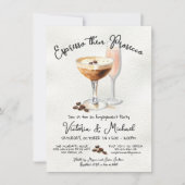 エスプレッソマルティニプロセッコ婚約パーティ 招待状 (正面)