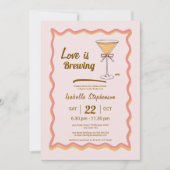 エスプレッソマルティモダンニウェーブコーヒーブライダルシャワー 招待状 (正面)