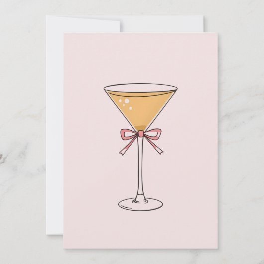 エスプレッソマルティモダンニウェーブコーヒーブライダルシャワー 招待状 (裏面)