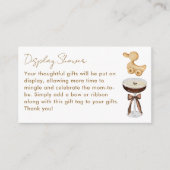 エスプレッソマルティーニかわいいディスプレイシャワー赤ちゃんシャワー エンクロージャーカード (正面)