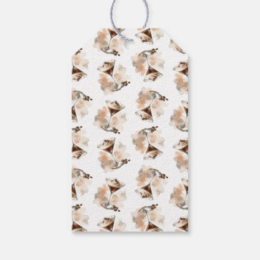 エスプレッソマルティーニをテーマにしたメッセージカード ギフトタグ (裏面)