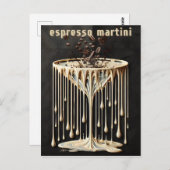 エスプレッソマルティーニカクテルアワー ポストカード (正面/裏面)