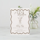 エスプレッソマルティーニカクテルクリスマスホリデーパーティー 招待状 (スタンド正面)