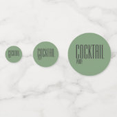 エスプレッソマルティーニカクテルパーティー紙吹雪 コンフェッティ (正面)