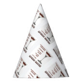 エスプレッソマルティーニカクテルレシピアート パーティーハット (正面)