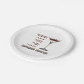 エスプレッソマルティーニカクテルレシピアート ペーパープレート (アングル)