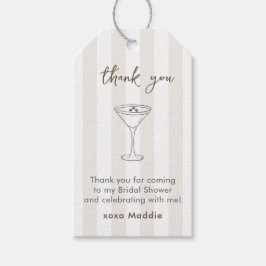 エスプレッソマルティーニドードルブライダルシャワーメッセージカード ギフトタグ