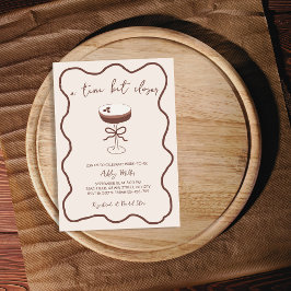 エスプレッソマルティーニハンドドロッドブライダルシャワー 招待状