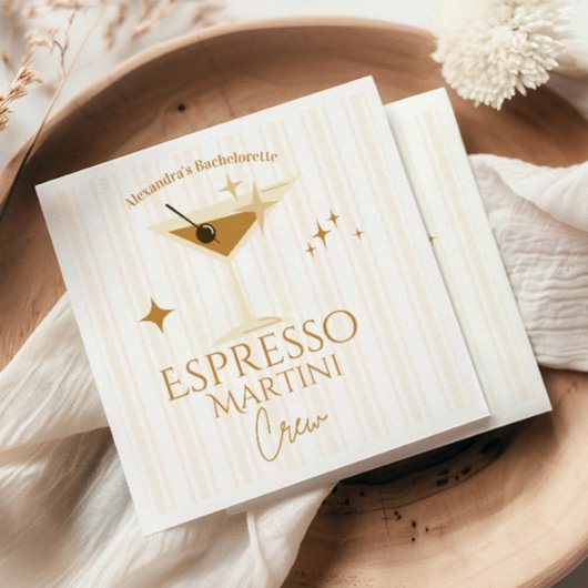エスプレッソマルティーニバチェロレッテ スタンダードカクテルナプキン