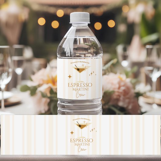 エスプレッソマルティーニバチェロレッテ ペットボトルラベル