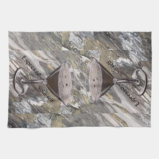 エスプレッソマルティーニバーキッチンタオル キッチンタオル (横)
