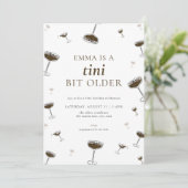 エスプレッソマルティーニビットオールド誕生日招待状 招待状 (スタンド正面)