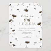 エスプレッソマルティーニビットオールド誕生日招待状 招待状 (正面/裏面)