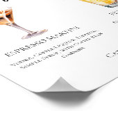 エスプレッソマルティーニピナコラダカクテルメニュー ポスター (角)