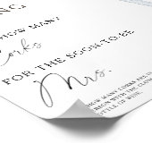 エスプレッソマルティーニブライダルシャワーいくつコルク ポスター (角)