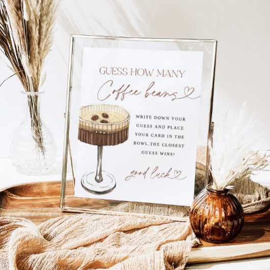 エスプレッソマルティーニブライダルシャワーいくつサインを推測 ポスター