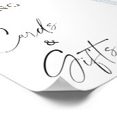 エスプレッソマルティーニブライダルシャワーカードとギフト ポスター (角)