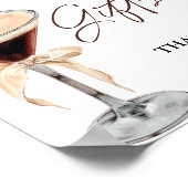 エスプレッソマルティーニブライダルシャワーカード&ギフトサイン ポスター (角)