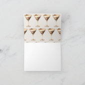 エスプレッソマルティーニブライダルシャワーサンキューカード サンキューカード (内部)