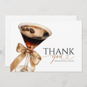 エスプレッソマルティーニブライダルシャワーサンキュー 招待状 (正面/裏面)