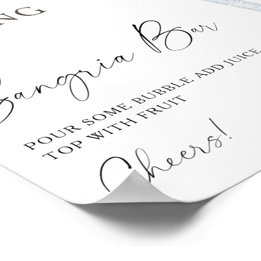 エスプレッソマルティーニブライダルシャワーサンリアバー ポスター (角)