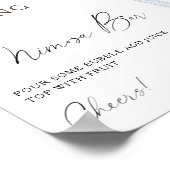 エスプレッソマルティーニブライダルシャワーミモザバー ポスター (角)