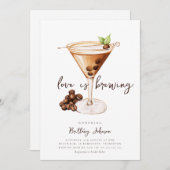 エスプレッソマルティーニブライダルシャワー 招待状 (正面/裏面)