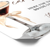 エスプレッソマルティーニブライダルレシピカードサイン、レシピ ポスター (角)